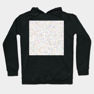 Abstraction Linear Rainbow Hoodie